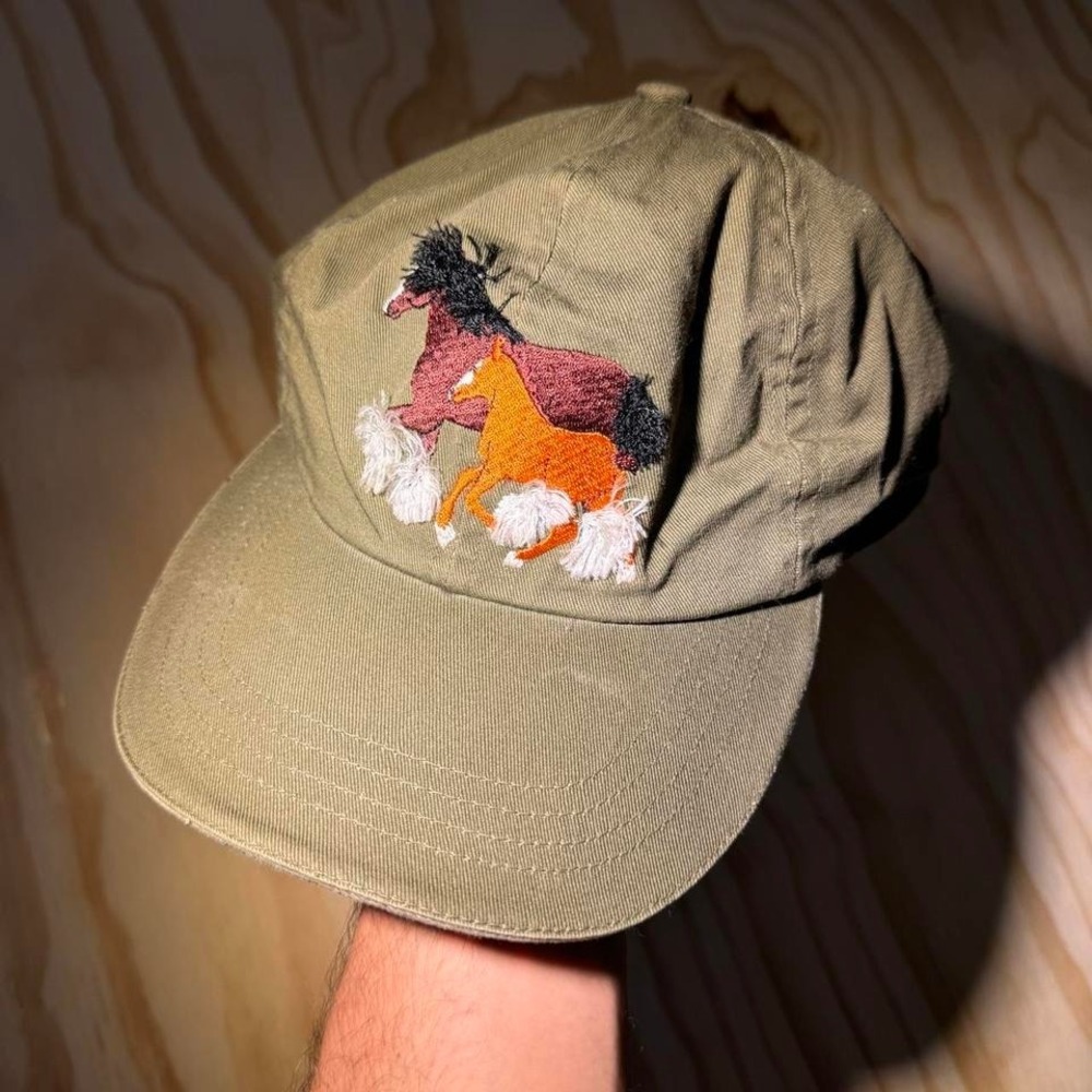 Embroidered horse hat